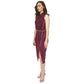 Women's Snake-Print Chain-Belt Sleeveless Dress