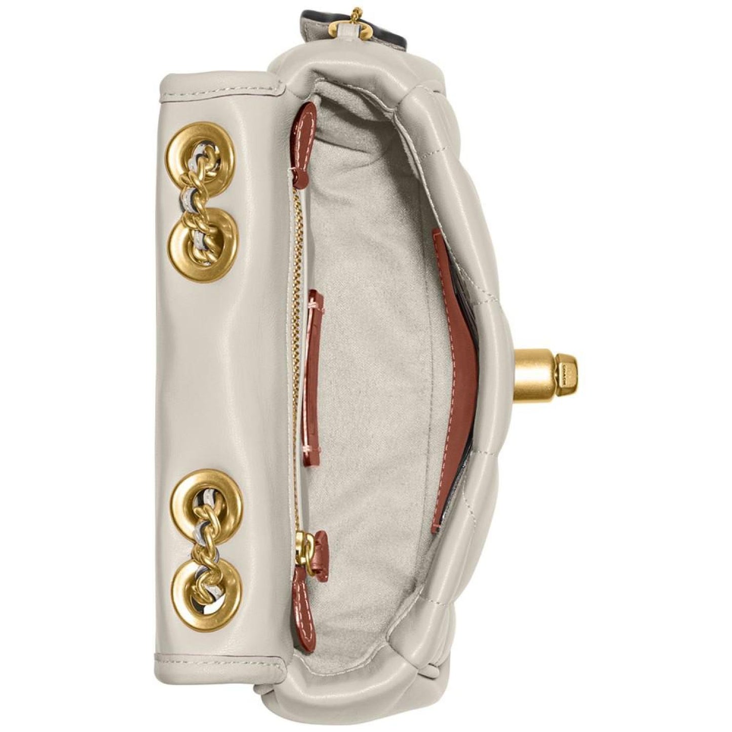 Quilted Pillow Madison Shoulder Bag 18 with Chain Strap