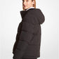 Faux Fur-Trim Quilted Puffer Jacket