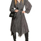 Womens Animal Print Long Midi Dress