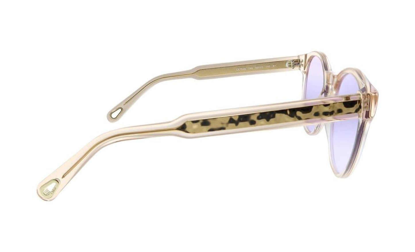 Chloe CE753S Peach Round Sunglasses