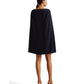 Cape Georgette Cocktail Dress