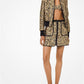 Floral Brocade Zip Surf Skirt