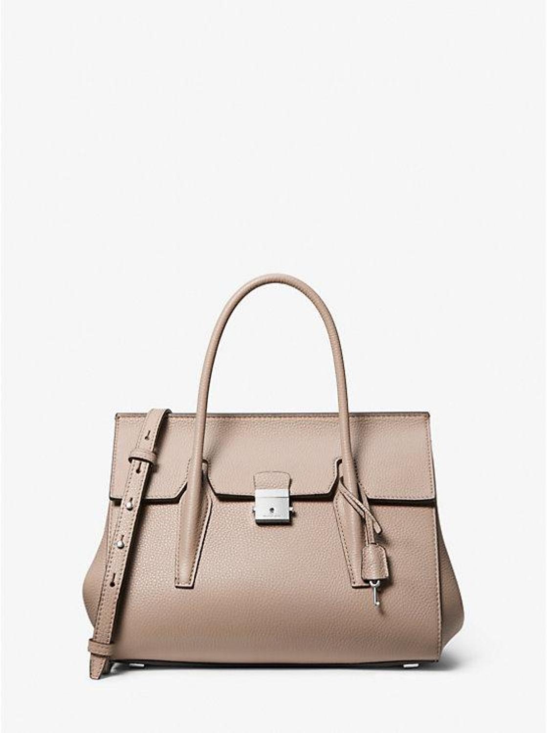 Campbell Medium Pebbled Leather Satchel