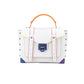 Michael Kors Manhattan Optic  Contrast Trim Leather Top Handle Satchel Women's Bag