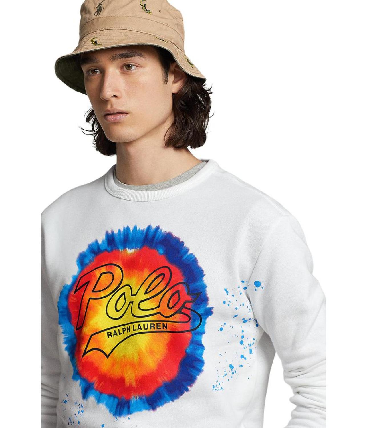 Tie dye print sweatshirt deals