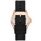 Women's Everest Quartz Three-Hand Black Silicone Watch 43mm