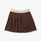 Pleated Logo Skirt