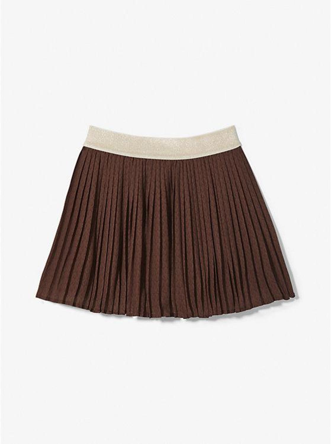 Pleated Logo Skirt