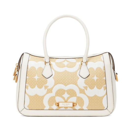 Spade Flower Monogram Medium Satchel