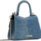 Blue 'The St. Marc Mini' Denim Top Handle Bag