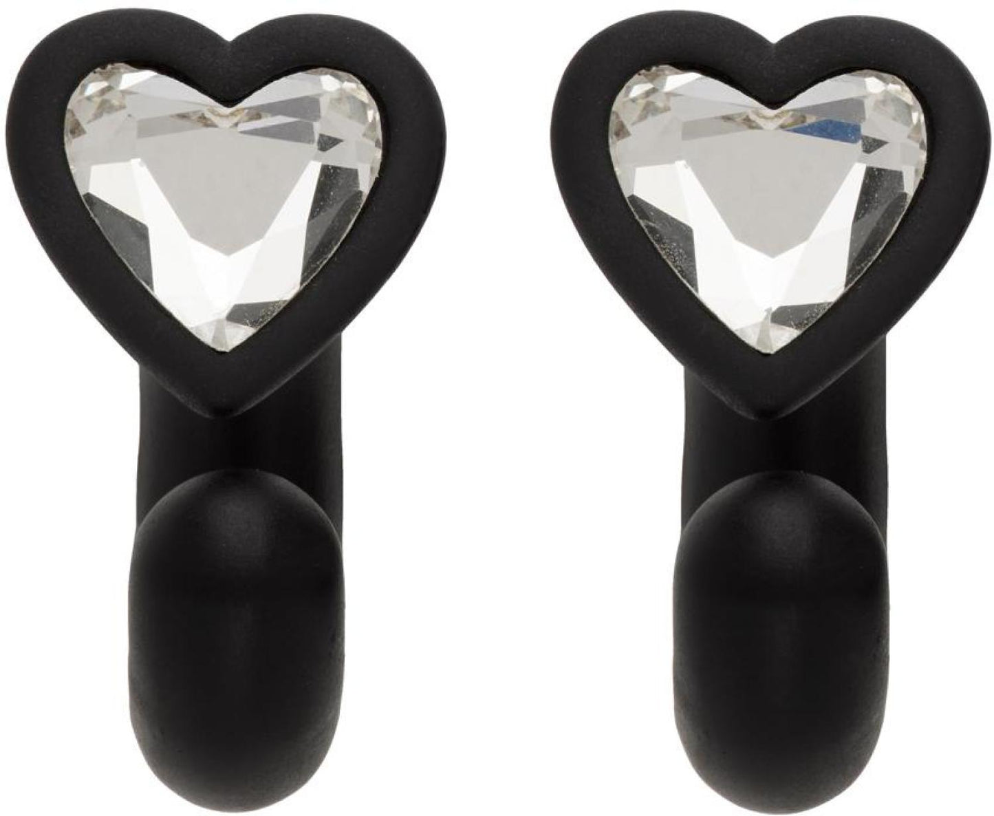 Black 'The Charmed Heart' Earrings