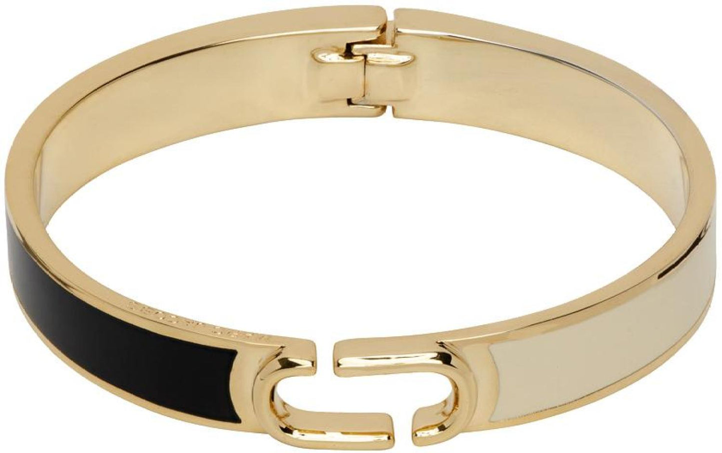 Gold & Beige J Marc Hinge Cuff Bracelet