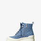 Payton Denim Jacquard Combat Boot