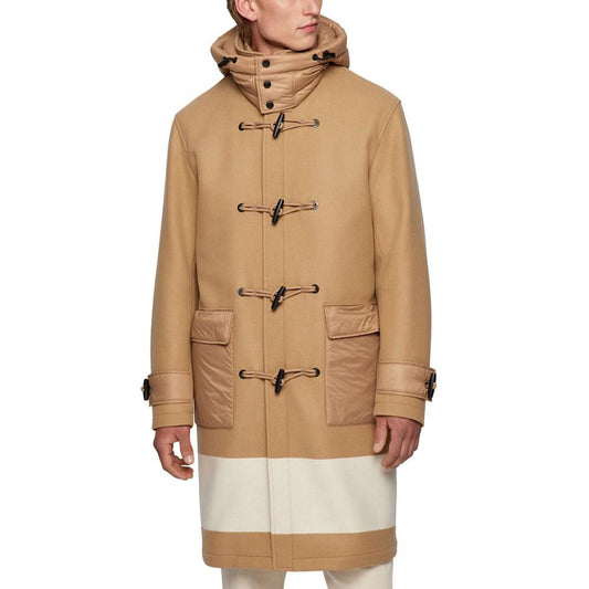Men's Color-Blocked Duffle Coat