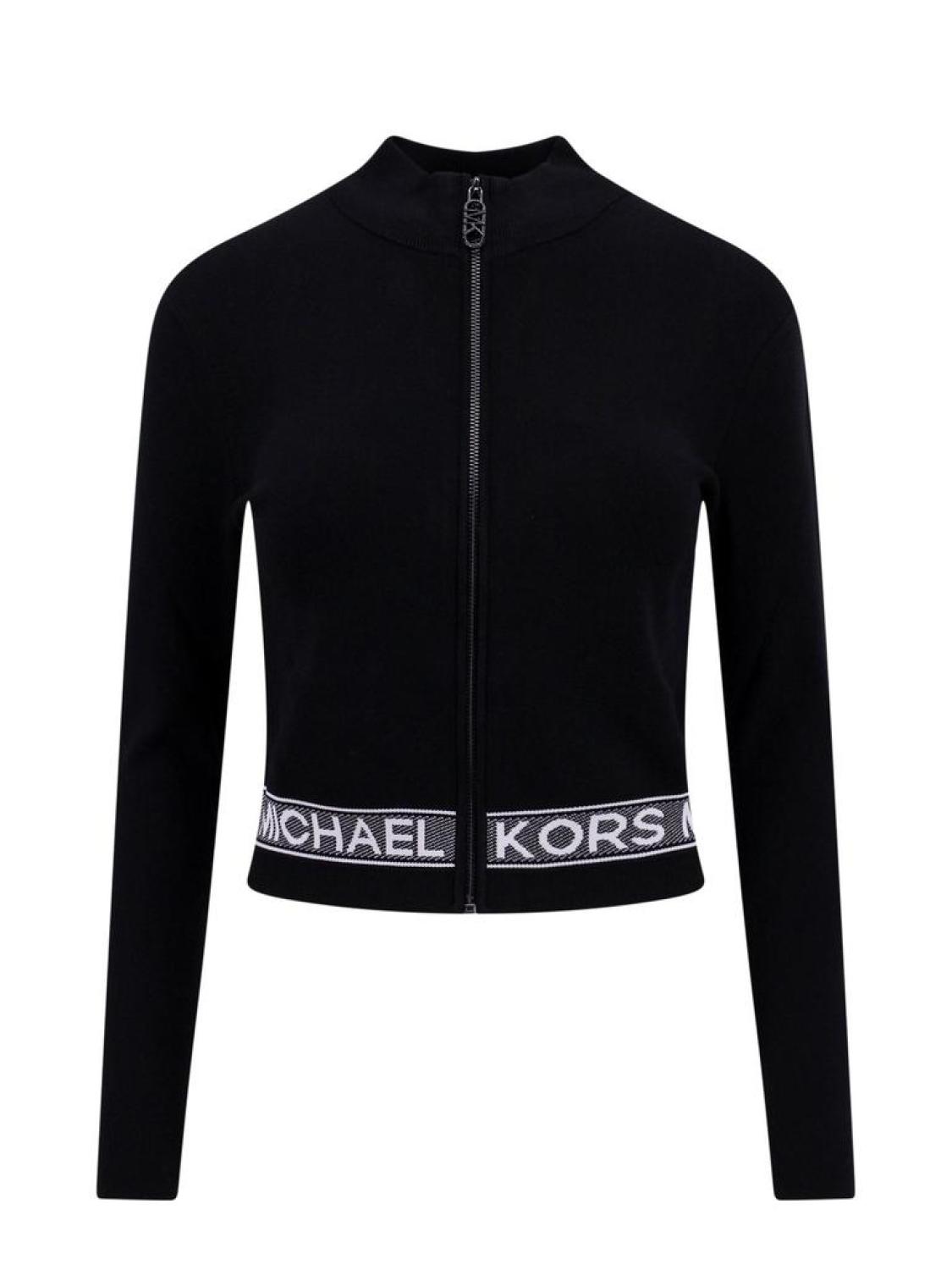 Michael Michael Kors Zip Up Stretch Knitted Jacket