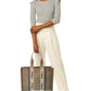 Chloe Woody Large Canvas & Leather Tote