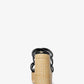 Corrine Leather and Straw Platform Sandal