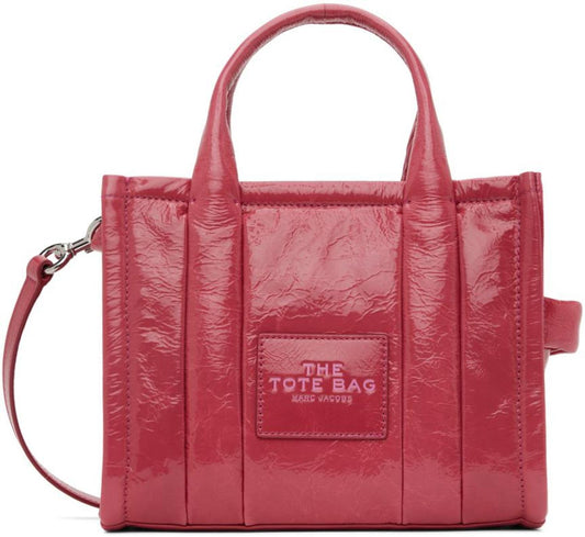 Pink 'The Shiny Crinkle Small' Tote