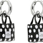 Black Polka Dot Tote Earrings