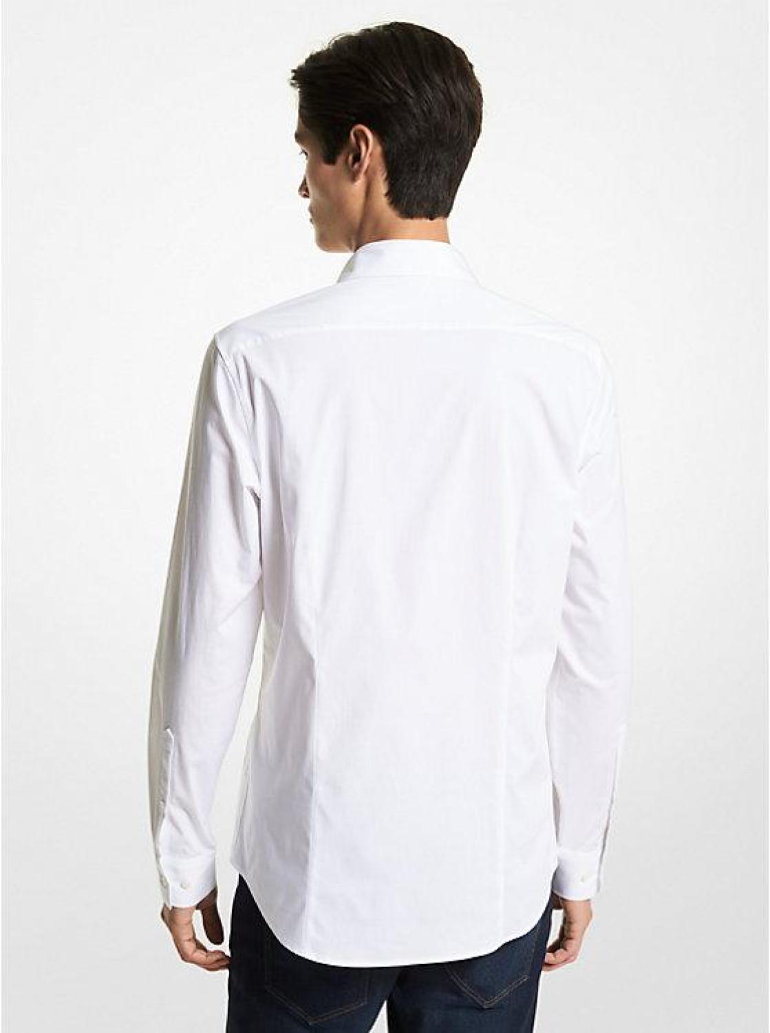 Slim-Fit Stretch-Cotton Shirt