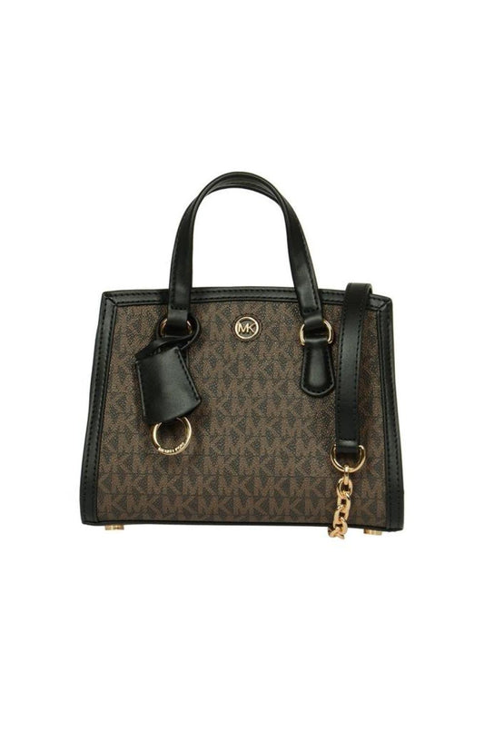 Michael Kors Logo Plaque Chain-Linked Tote Bag