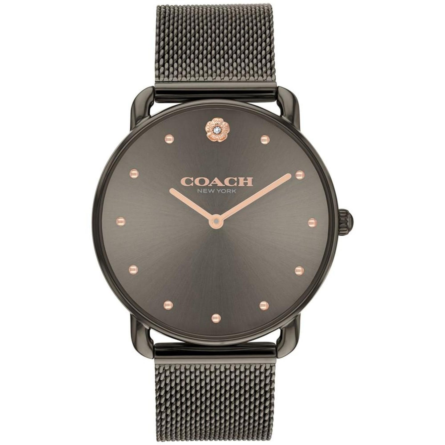 Women's Elliot Grey Stainless Steel Mesh Bracelet Watch 36mm