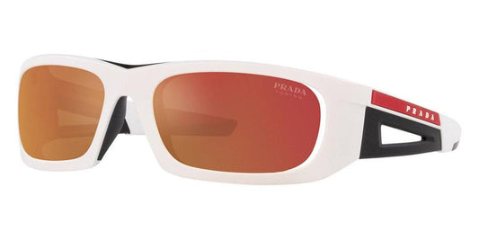 Prada Men's PS-02YS-AAI04U Linea Rossa 59mm Matte White/Black Sunglasses