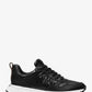 Dev Logo Embossed Faux Leather Trainer