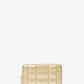 Small Metallic Quilted Leather Wallet