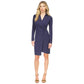 MICHAEL Women's Long-Sleeve Faux-Wrap Dress