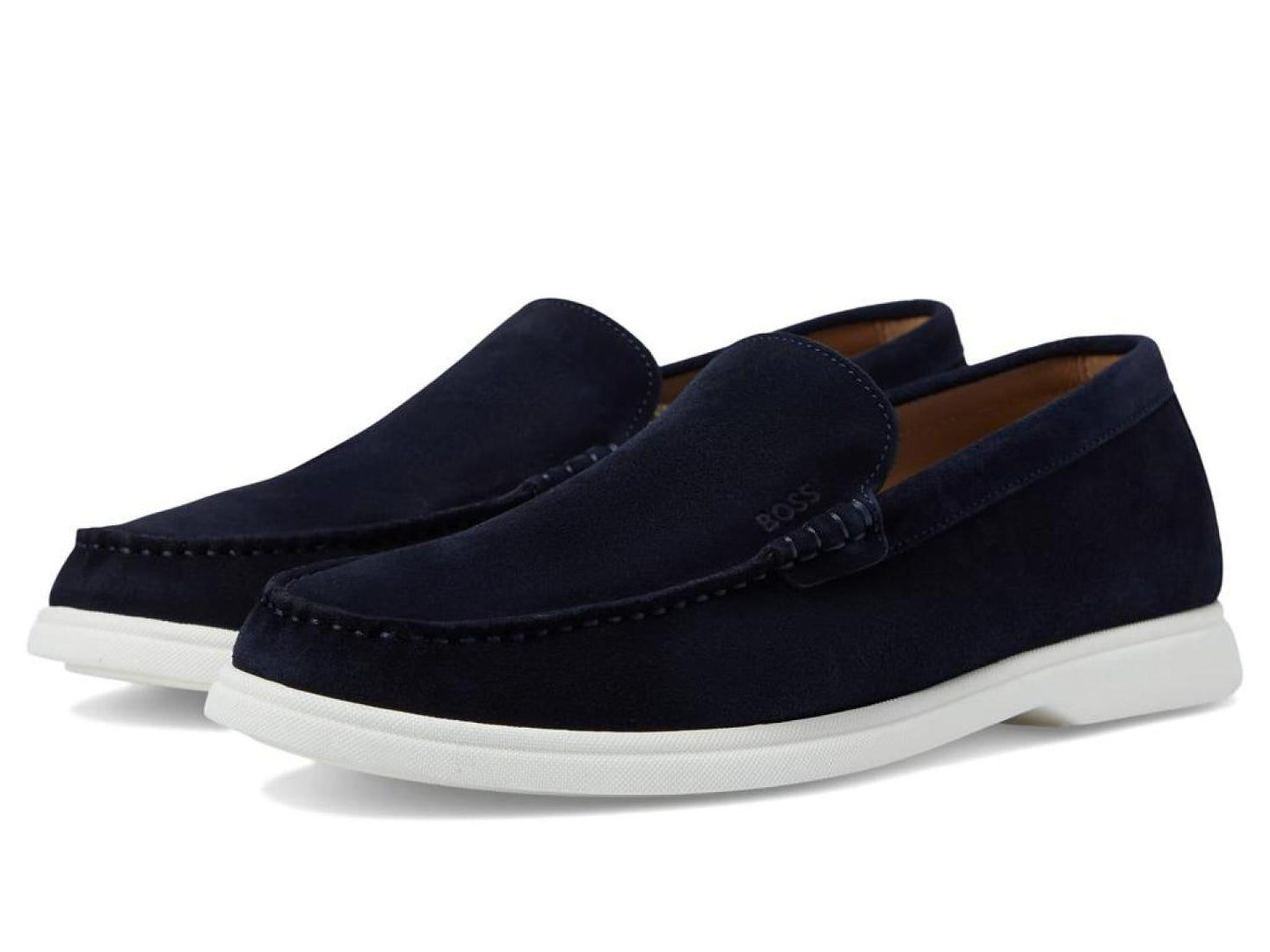 Sienne Suede Loafers with Contrast Rubber Sole