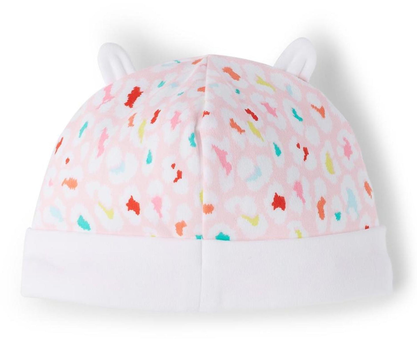 Baby Pink Leopard Bodysuit & Beanie Set