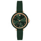 Women's Park Row Green Silicone Strap Watch 34mm