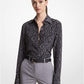 Hansen Python Silk Crepe de Chine Shirt