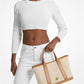 Luisa Medium Cotton Canvas Satchel