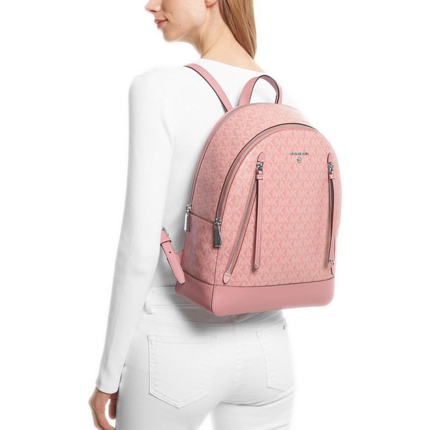 Logo Brooklyn Large Double Zip Backpack