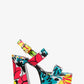 Blaire Floral Leather Platform Sandal