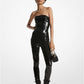 Sequined Strapless Jumpsuit