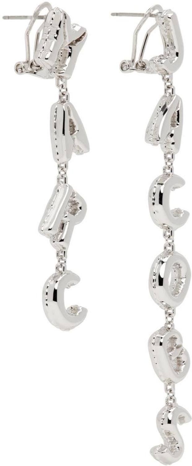 Silver MJ Balloon Earrings