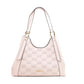 Michael Kors Arlo Large Powder Blush Leather Zip Shoulder Bag Satchel Women's Purse