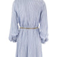 Michael Kors Striped Belt Shirt Dress