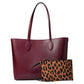 Bleecker Modern Leopard Interior Pop Printed Large Tote