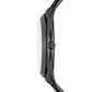 Women's Slim Runway Three-Hand Black Stainless Steel Watch 42mm