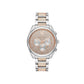 Women's Janelle Women's Two-Tone Pavé Glitz Bracelet Watch 42mm MK7098