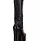 The Kiki 150MM Platform Leather Knee-High Boots