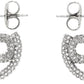 Silver J Marc Small Crystal Hoop Earrings