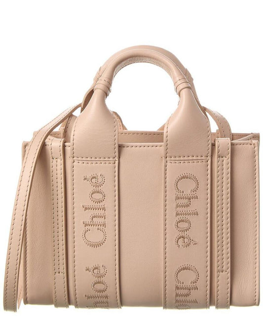 Chloé Woody Mini Leather Tote