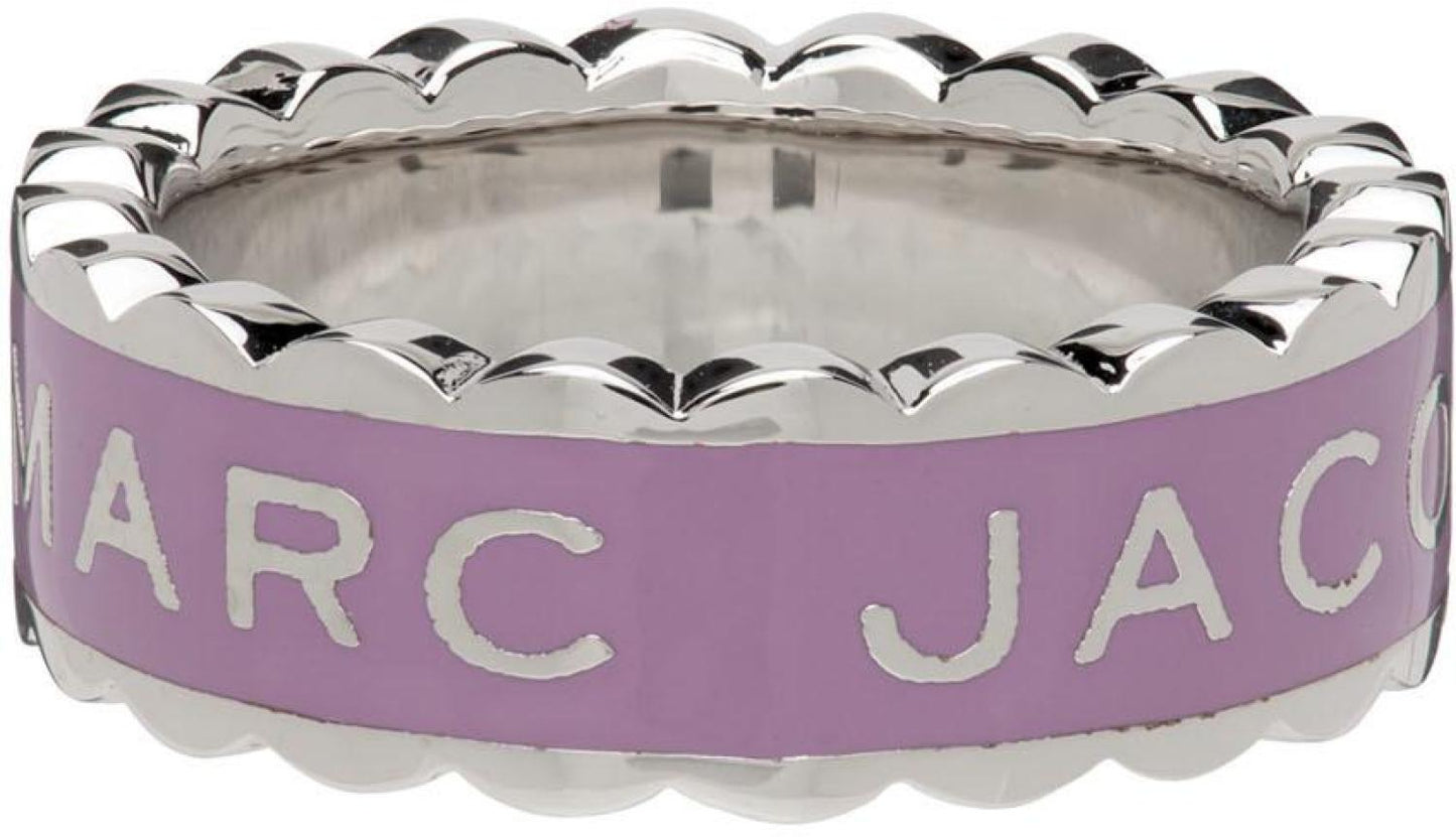 Silver & Purple 'The Scallop Medallion' Ring