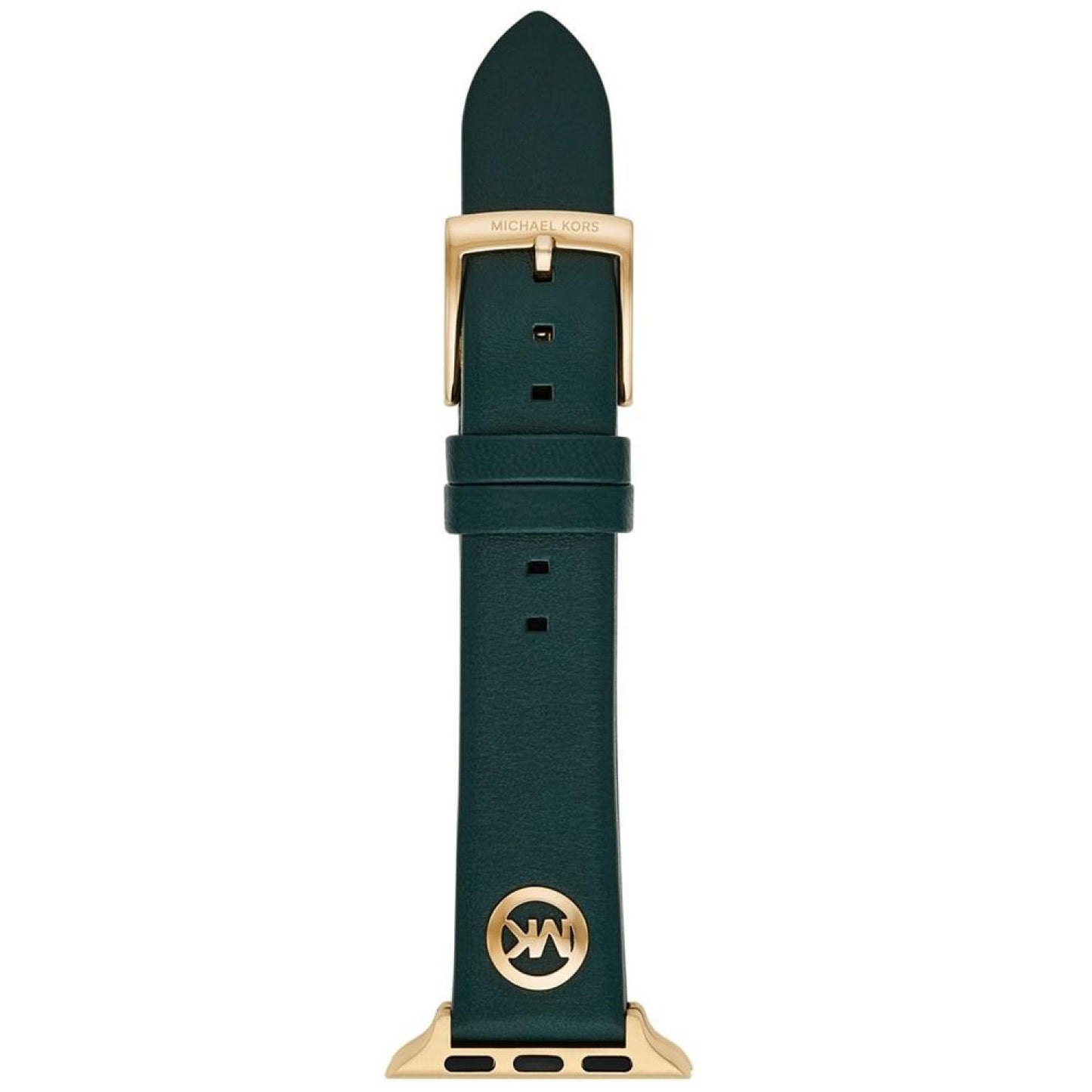 Women's Green Leather Strap Band for Apple Watch, 38, 40, 41mm